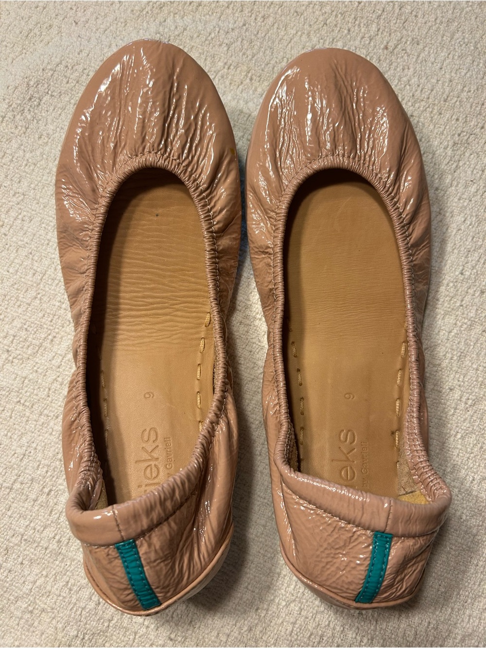 Tieks - Nude Patent- sz 9
